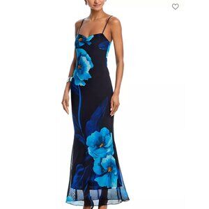 AQUA Mesh Maxi Dress